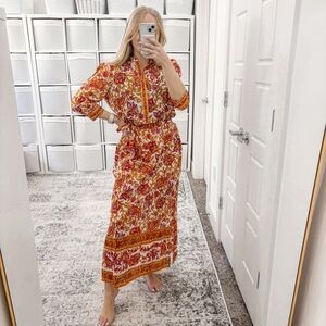NEW Lola Australia Dray Shirtdress Maxi Long Sleeve